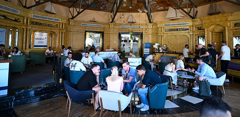 View the networking lounge gallery